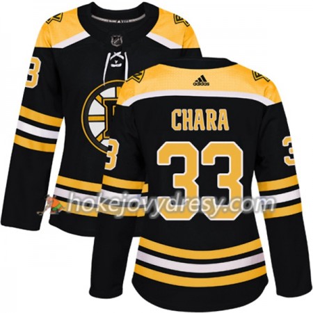 Dámské Hokejový Dres Boston Bruins Zdeno Chara 33 Adidas 2017-2018 Černá Authentic